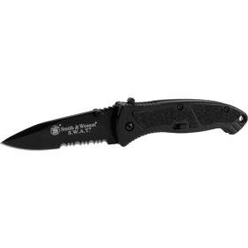 Sw Swatmb Assisted 3.125 In Black Combo Blade Aluminum Handle